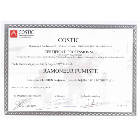 RAMONAGE-VACUITE CONDUIT CHAUDIERE BOIS - PELLETS